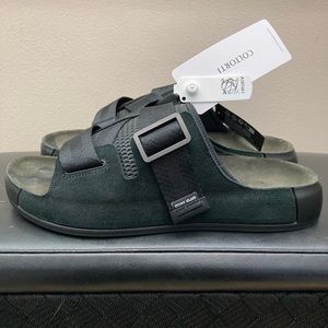 Brand New Stone Island Shadow Sandal with Suede Men’s Size 43 Black